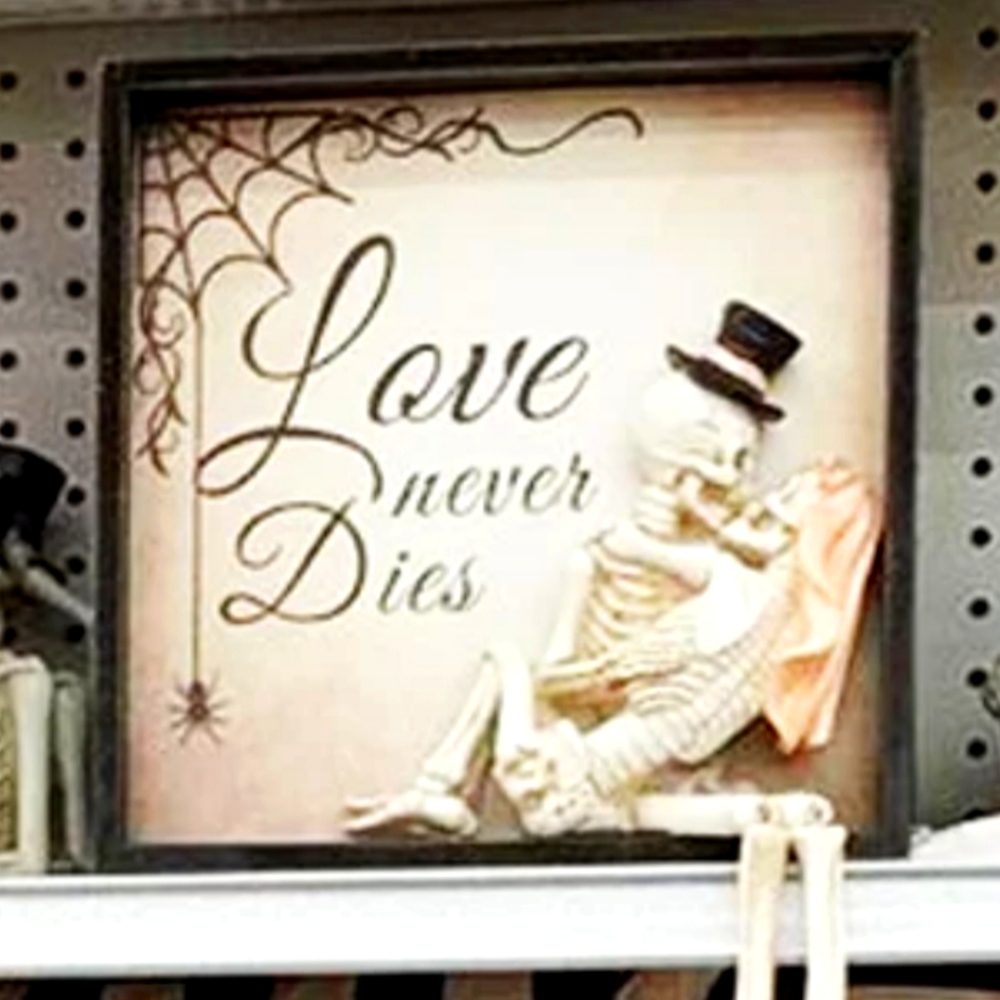 Love Never Dies Skeleton Couple Pastel 2020 10"